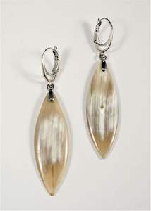 PENDIENTE BÚFALO NATURAL Antiguo Pendiente de cuerno de búfalo de moda para la joyería más vendida Mujeres Pendiente de cuerno de diseño moderno para - Product Image 3