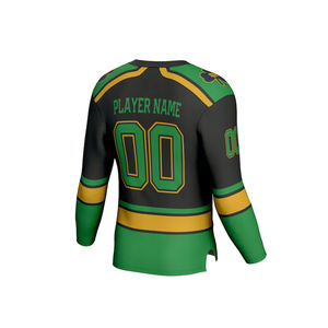 La mejor calidad 100% poliéster transpirable de secado rápido ropa deportiva precio barato BSCI Hockey sobre hielo Jersey y uniformes - Product Image 4