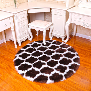Alfombra Personalizada de 5-6mm, Mezcla de Seda y Lana, Antideslizante, Circular, con Diseño Animal, para Cuarto de Niños, Uso Doméstico - Product Image 6