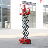 Plateforme élévatrice à ciseaux entièrement automotrice CHANGDING - Hauteur de travail de 3 m - Construction en acier au manganèse haute résistance - Fonctionnement à double commande
