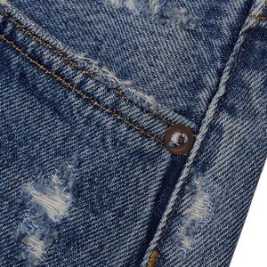 Pantalones cortos vaqueros de mezclilla para mujer Essentials Casual desgastados cintura alta dobladillo deshilachado pantalones cortos elegantes de verano Pantalones cortos personalizados para mujer - Product Image 4