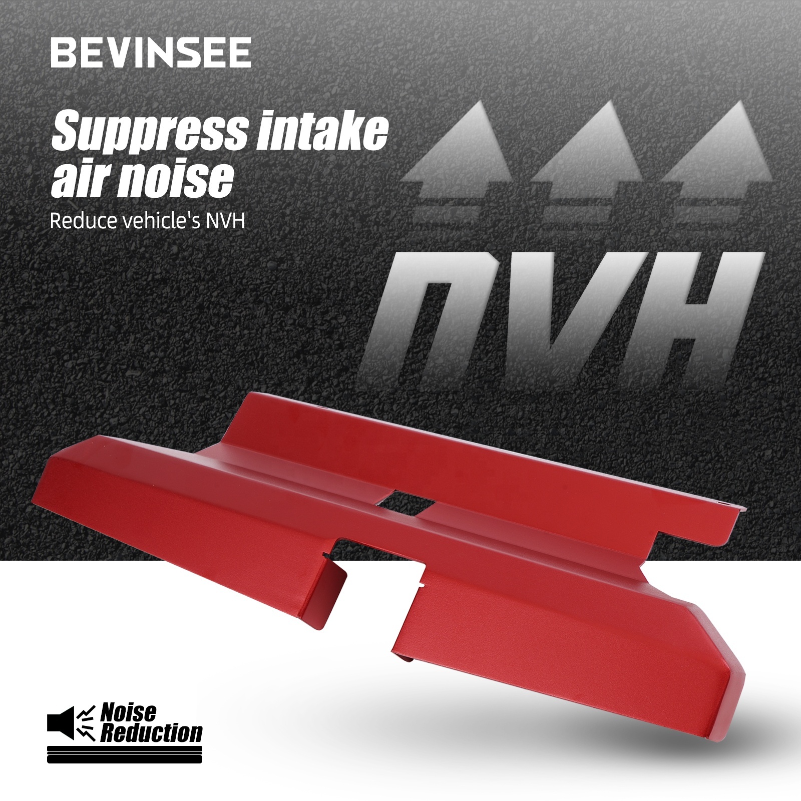 Bevinsee Cold Air Intake Scoop For BMW E46 (316i To 330i, 1999-2006) - Black Aluminum Alloy, Not For M3
