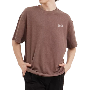 T-shirt à manches courtes pour homme, personnalisé, tricoté, 100 % coton, respirant, anti-boulochage, séchage rapide, écologique, vierge, OEM - Product Image 5