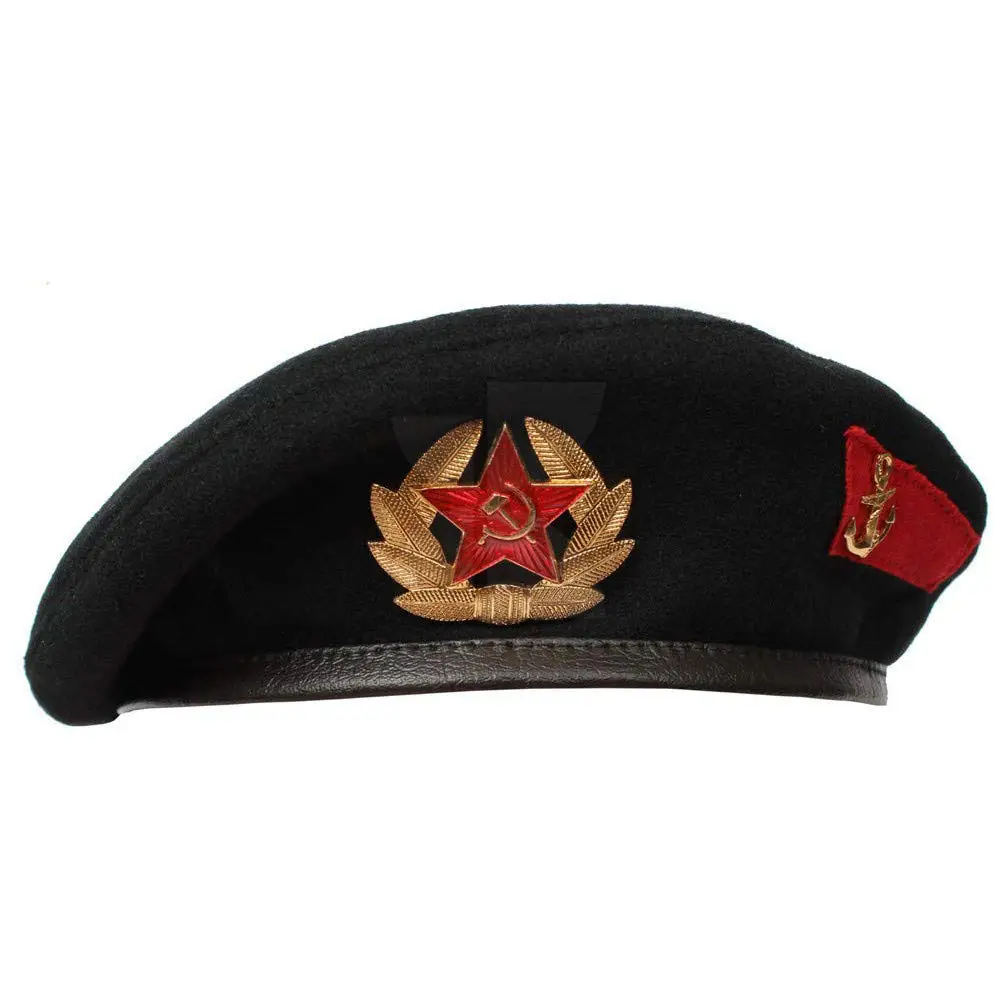 Hot Sale High Quality 100% Wool Men's Customized Wholesale Green Beret Hat