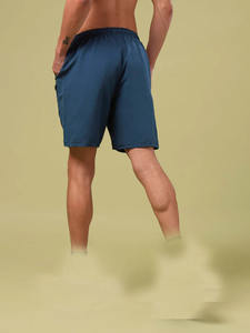 Pantalones cortos de malla transpirable de secado rápido para hombre de diseño personalizado de alta calidad, ropa deportiva de Fitness OEM para entrenamiento de gimnasio, patrón sólido - Product Image 3