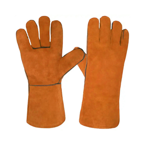 Guantes de cuero de vaca para hombre, protección de manos transpirable, al por mayor - Product Image 5