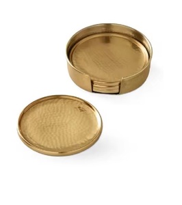 Round Brass <b>Coasters</b> Copper Metal <b>Drink</b> <b>Coasters</b> Personalized <b>Coasters</b> for Customized Size Cheap Price - Product Image 1