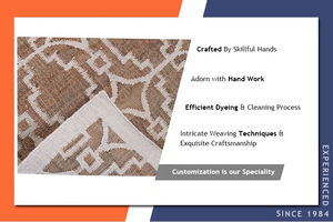 Ensemble de tapis en fibre de jute brodés du fabricant indien de luxe Coton écologique de haute qualité Nouveau logo de prière Grand personnalisé - Product Image 6