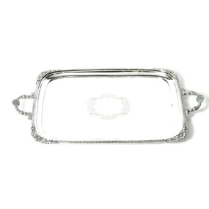 Plateau de service alimentaire en métal fait à la main de haute qualité Top vente grande vaisselle de polissage d'or pour la maison hôtel mariages et événements - Product Image 5