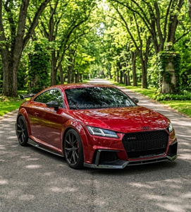 Pour <span class=keywords><strong>Audi</strong></span> TTRS MK3 2018 2019 2020, séparateur de pare-chocs avant, spoiler en fibre de carbone, accessoires de voiture - Product Image 4