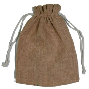 Custom Eco-Friendly 100% Organic Cotton Pouch Small White Calico <b>Cloth</b> Canvas Reusable Drawstring Bag Logo Print Promotional Bag - Product Image 3