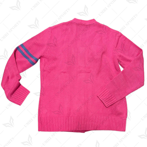 Tùy Chỉnh Hy Lạp Jack Và Jill của Mỹ 1938 Dệt Kim Giản Dị Màu Hồng Dệt Kim Phụ Nữ Áo Len - Product Image 5