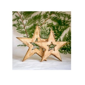 Custom Christmas Tree Wall Hanging Ornament Home Decoration <b>Star</b> Hanging Decorative Solid <b>Wooden</b> for Wedding Decor - Product Image 5