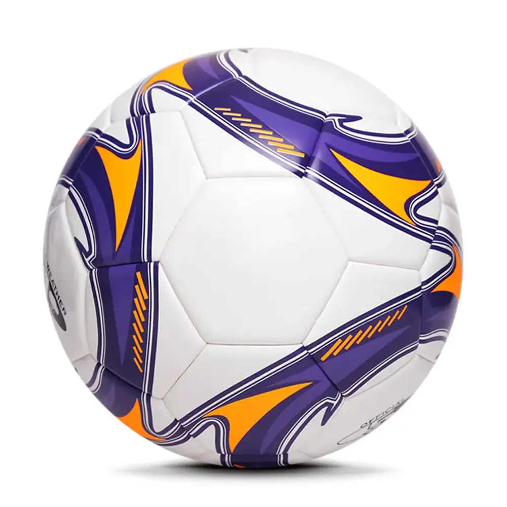 Bola Sepak Bola terikat Logo kustom laminasi pertandingan sepak bola mesin cetak bola sepak bola kustom
