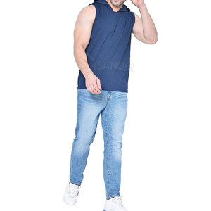 Alta calidad 100% algodón hombres gimnasio Fitness sudaderas con capucha ropa de calle de gran tamaño para verano venta al por mayor disponible - Product Image 3