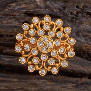 Gold-Plated Fashion <b>Ring</b> for Wedding <b>Adjustable</b> <b>Size</b> Trendy Number Shape 176951 - Product Image 1