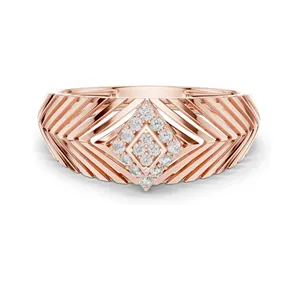 Anillo de Diamante de Laboratorio de 0.134 CT para Mujer, Claridad VVS-VS, Tecnología CVD, Disponible en Oro de 18K, 14K, 10K y Plata 925 - Product Image 2