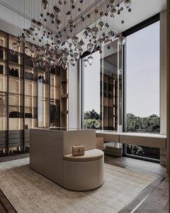 ตู้เสื้อผ้าห้องนอนทันสมัยแบบปรับแต่งได้ ปี 2026 ประตูบานเลื่อนไม้เนื้อแข็ง ดีไซน์ทนทาน 5+ ลิ้นชัก สำหรับเฟอร์นิเจอร์บ้าน - Product Image 3