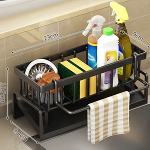 <span class=keywords><strong>Porta</strong></span>-spugna in acciaio inossidabile per <span class=keywords><strong>cucina</strong></span> e bagno lavabo e <span class=keywords><strong>porta</strong></span>-stracci portatili - Product Image 5