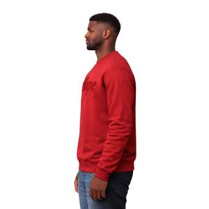Sudadera de chenilla roja sólida de la fraternidad Nupe Kappa Alpha Psi, talla exacta, forro polar premium, ropa bordada con letras griegas - Product Image 3