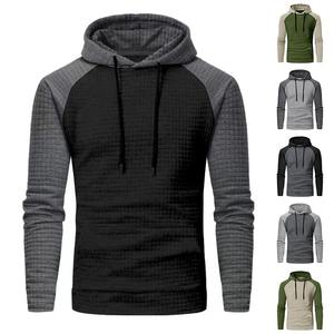 เสื้อกันหนาวมีฮู้ดของผู้ชายแบรนด์2024เสื้อกันหนาวมีฮู้ดแบบสวมหัวเข้ารูปใหม่เสื้อกันหนาวมีฮู้ดสำหรับผู้ชายแนวทแยงมีซิปสำหรับผู้ชาย - Product Image 1