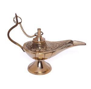 Lampe Aladdin en laiton antique en laiton poli pour accessoires de lampe magique pour la décoration intérieure Vaisselle Article décoratif - Product Image 5