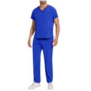 2025 nuevo estilo ropa de trabajo poliéster Spandex elástico logotipo personalizado uniformes de Hospital Unisex batas de laboratorio médico conjunto de uniforme - Product Image 5