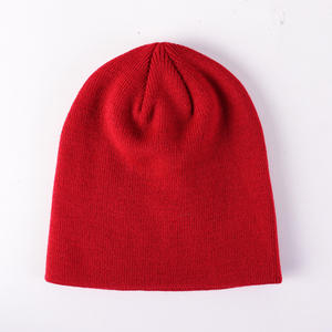 Venta al por mayor caliente sombrero fabricante logotipo personalizado bordado 60 colores invierno en blanco liso tejido Beanie sombreros Jacquard - Product Image 2