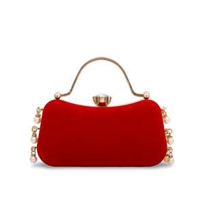 <b>Red</b> Women's Bridal <b>Clutch</b> P15079 - Product Image 1