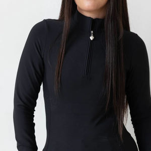Camiseta Premium para Montar a Caballo para Mujer, Ajuste Elástico, Deportiva, Absorbe la Humedad, Manga Larga, para Práctica Ecuestre - Product Image 2