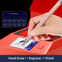 Machine de gravure laser UMW précise, graveur laser métallique pour bijoux avec design