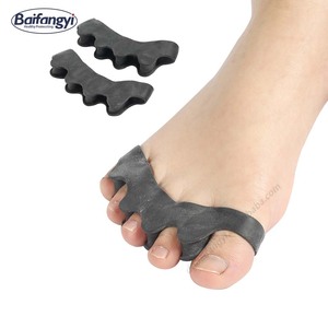 Baifangyi – Écarteurs et séparateurs d'orteils en silicone, protège-arthrose, <span class=keywords><strong>correcteur</strong></span> d'orteils pour pédicure, usage adulte, option logo personnalisé - Product Image 2