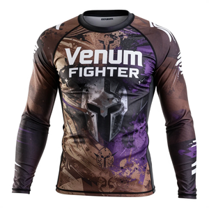 Factory Made Lightweight Rash Guard Soft Touch Fabric Quick Dry Technology And Flexible Fit <b>Compression</b> Venum Rash Guard - Product Image 2