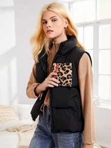 เสื้อแจ็คเก็ตแขนกุดมีฟองสีทึบเสื้อแจ็คเก็ตขนเป็ด2025มาใหม่ฤดูหนาว - Product Image 5