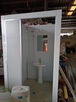 Toilettes portables respirantes en panneaux sandwich Anshiju Industrial Design, garantie 2 ans, pour adultes, usage bureau et hôtel, conteneur