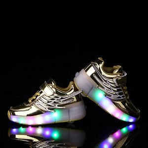 Trẻ Em Bánh Xe Có Thể Sạc Lại Con Lăn Giày Trượt Giày Có Thể Thu Vào LED Nhấp Nháy Giày Thể Thao Bánh Xe Giày Cho Unisex Cô Gái Chàng Trai Người Mới Bắt Đầu Quà Tặng - Product Image 2