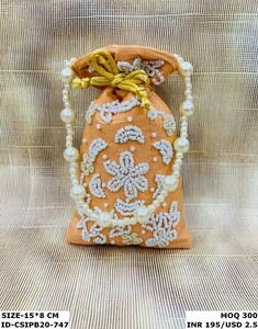 Small Size Fashionable <b>Potli</b> Clutch <b>Bag</b> - Product Image 3
