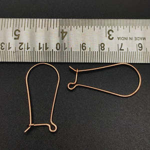 5 Pares de Ganchos para Pendientes de Cobre, Chapados en Oro de 18K, Recubiertos con E-Coating, Accesorios de Joyería, Tamaño de la Perla en mm, Empaquetados en Bolsa - Product Image 4