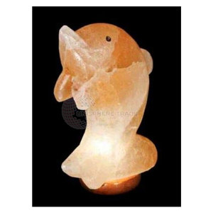 โคมไฟเกลือทรงเกลือทำจากวัสดุที่ดีที่สุดโคมไฟเกลือรูปปลาโลมา - Product Image 4