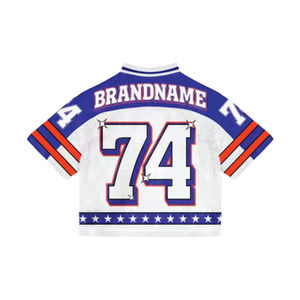 2025 malla sublimación impresión alta calidad fútbol nuevo diseño OEM camiseta de fútbol diseño personalizado hombres Jersey fútbol De Boxy Jersey - Product Image 3