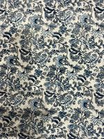 Tissu en coton biologique cambric de poids moyen à imprimé floral, teinture végétale, super doux, pour robes, sacs, décoration intérieure, extérieur, filles