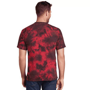 Unisex 180g O-Neck Cotton <b>T</b>-<b>Shirts</b> Custom Logo Gradient Short Sleeve Soft Oversized Summer Tops <b>Tie</b> <b>Dye</b> Print Wholesale Men - Product Image 4