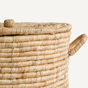 Panier à linge en jacinthe d'eau, panier de rangement fait à la main, vente en gros, écologique, fabriqué au Vietnam - Product Image 4