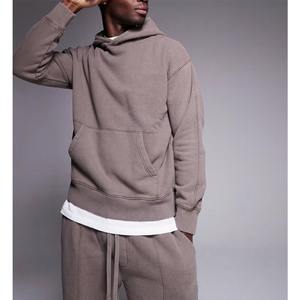 ชุดวอร์มผ้าฝ้ายสำหรับผู้ชายชุดวอร์มทรงโอเวอร์ไซส์พิมพ์ลายโลโก้ตามสั่ง - Product Image 5