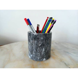 Porte-stylo de rangement pour la maison et le bureau au design antique porte-stylo en marbre de qualité exclusive pour organisateur de bureau au meilleur prix - Product Image 3