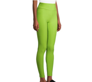 Wholesale Women's Solid High Waisted Ankle-Length <b>Leggings</b> <b>Pockets</b> for Yoga Fitness Workout Wear Soft Lightweight Elastic Waist - Product Image 3