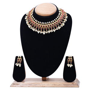<b>South</b> <b>Indian</b> Traditional Antique Brass Jewelry Set Matte Plated Link Chain Necklace Trendy Fashion Jewelry - Product Image 1