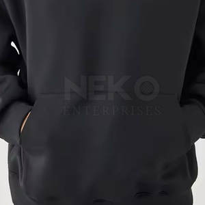 Chándal de invierno holgado de algodón 100% ligero de alta calidad para hombre, conjuntos de patrón sólido con capucha transpirable, MOQ bajo y precio barato - Product Image 2