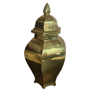 Pot de temple en laiton pur de haute qualité avec finition polie, pot de temple en laiton vintage pour la décoration du temple - Product Image 3