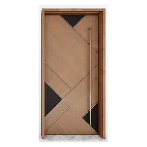 Penjualan Terbaik-pintu kayu alami 100%-furnitur pintu kayu berkualitas tinggi-ekspor pintu kayu di seluruh dunia